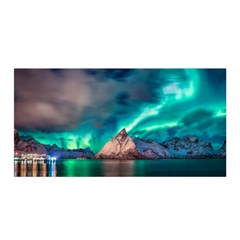 Amazing Aurora Borealis Colors Satin Wrap 35  X 70  by B30l