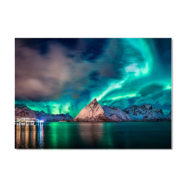 Amazing Aurora Borealis Colors Crystal Sticker (A4)