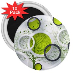 Circles Still Life 3  Magnets (10 Pack)  by B30l