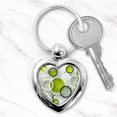 Circles Still Life Key Chain (heart) by B30l