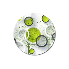 Circles Still Life Magnet 3  (round) by B30l