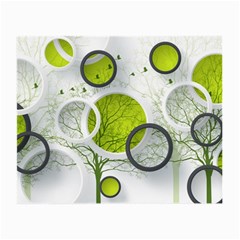 Circles Still Life Small Glasses Cloth by B30l