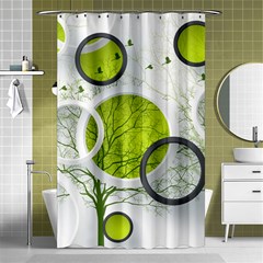 Circles Still Life Shower Curtain 48  X 72  (small)  by B30l