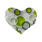 Circles Still Life Standard 16  Premium Heart Shape Cushions Front