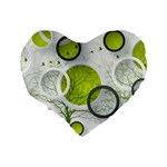 Circles Still Life Standard 16  Premium Heart Shape Cushions Back