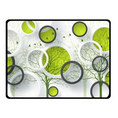 Circles Still Life Two Sides Fleece Blanket (small)