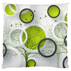 Circles Still Life Large Premium Plush Fleece Cushion Case (one Side) by B30l