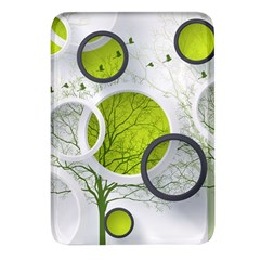 Circles Still Life Rectangular Glass Fridge Magnet (4 Pack) by B30l