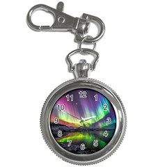 Aurora Borealis Polar Northern Lights Natural Phenomenon North Night Mountains Key Chain Watches