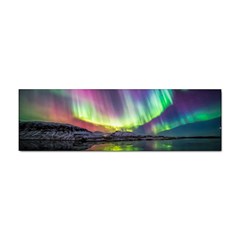 Aurora Borealis Polar Northern Lights Natural Phenomenon North Night Mountains Sticker (bumper) by B30l