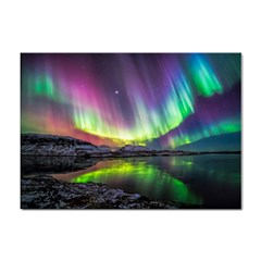 Aurora Borealis Polar Northern Lights Natural Phenomenon North Night Mountains Sticker A4 (10 Pack) by B30l