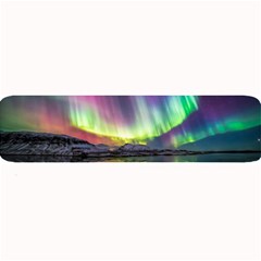 Aurora Borealis Polar Northern Lights Natural Phenomenon North Night Mountains Large Bar Mat by B30l