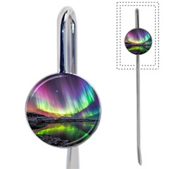 Aurora Borealis Polar Northern Lights Natural Phenomenon North Night Mountains Book Mark by B30l