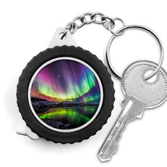 Aurora Borealis Polar Northern Lights Natural Phenomenon North Night Mountains Measuring Tape by B30l