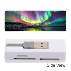 Aurora Borealis Polar Northern Lights Natural Phenomenon North Night Mountains Memory Card Reader (stick)