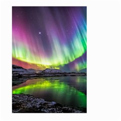 Aurora Borealis Polar Northern Lights Natural Phenomenon North Night Mountains Large Garden Flag (two Sides) by B30l