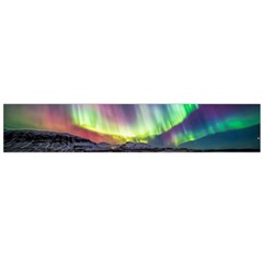 Aurora Borealis Polar Northern Lights Natural Phenomenon North Night Mountains Large Premium Plush Fleece Scarf 