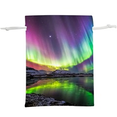 Aurora Borealis Polar Northern Lights Natural Phenomenon North Night Mountains Lightweight Drawstring Pouch (xl) by B30l