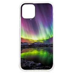 Aurora Borealis Polar Northern Lights Natural Phenomenon North Night Mountains Iphone 12/12 Pro Tpu Uv Print Case by B30l