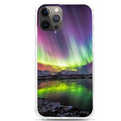 Aurora Borealis Polar Northern Lights Natural Phenomenon North Night Mountains Iphone 12 Pro Max Tpu Uv Print Case by B30l