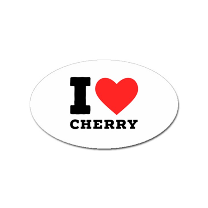 I love cherry Sticker (Oval)