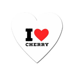 I Love Cherry Heart Magnet by ilovewhateva