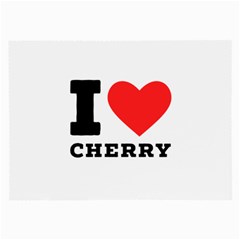 I Love Cherry Large Glasses Cloth (2 Sides) by ilovewhateva