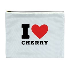 I Love Cherry Cosmetic Bag (xl) by ilovewhateva