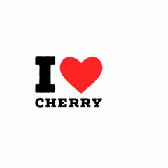 I Love Cherry Large Garden Flag (two Sides) by ilovewhateva