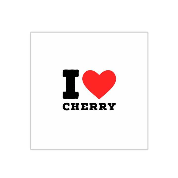 I love cherry Satin Bandana Scarf 22  x 22 