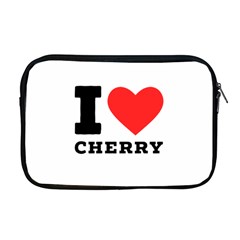 I Love Cherry Apple Macbook Pro 17  Zipper Case by ilovewhateva