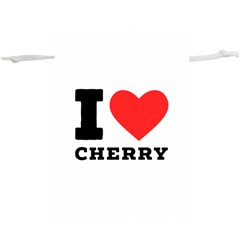 I Love Cherry Lightweight Drawstring Pouch (xl) by ilovewhateva