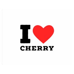 I Love Cherry Premium Plush Fleece Blanket (medium) by ilovewhateva