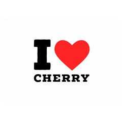 I Love Cherry Premium Plush Fleece Blanket (extra Small) by ilovewhateva