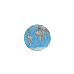 Blue White And Green World Map National Geographic 1  Mini Magnets by B30l