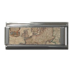 Old Vintage Classic Map Of Europe Superlink Italian Charm (9mm) by B30l