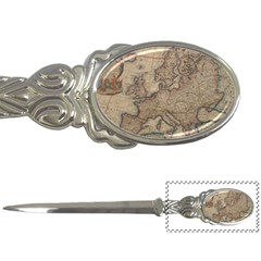 Old Vintage Classic Map Of Europe Letter Opener by B30l