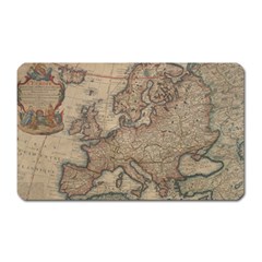 Old Vintage Classic Map Of Europe Magnet (rectangular) by B30l