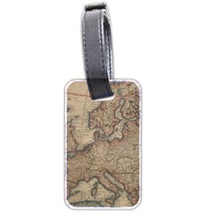 Old Vintage Classic Map Of Europe Luggage Tag (two Sides) by B30l