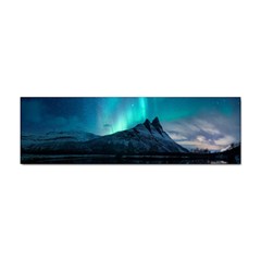 Aurora Borealis Mountain Reflection Sticker (bumper) by B30l