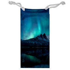 Aurora Borealis Mountain Reflection Jewelry Bag by B30l