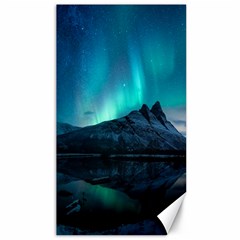 Aurora Borealis Mountain Reflection Canvas 40  X 72  by B30l