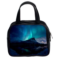 Aurora Borealis Mountain Reflection Classic Handbag (two Sides) by B30l