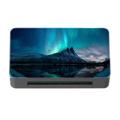 Aurora Borealis Mountain Reflection Memory Card Reader With Cf by B30l