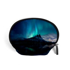 Aurora Borealis Mountain Reflection Accessory Pouch (small) by B30l