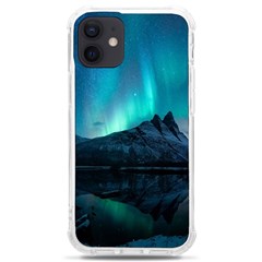 Aurora Borealis Mountain Reflection Iphone 12 Mini Tpu Uv Print Case	 by B30l