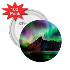 Aurora Borealis Nature Sky Light 2 25  Buttons (100 Pack)  by B30l