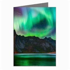 Aurora Borealis Nature Sky Light Greeting Cards (pkg Of 8)