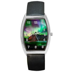 Aurora Borealis Nature Sky Light Barrel Style Metal Watch by B30l