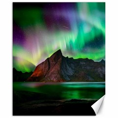 Aurora Borealis Nature Sky Light Canvas 16  X 20  by B30l